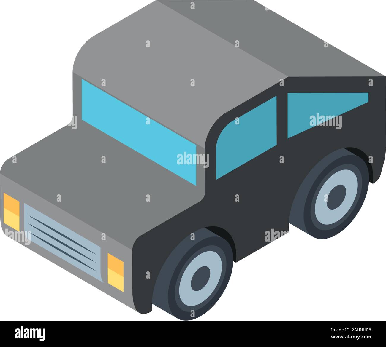 Grey Car Vector Isometric grey car design, Transportation vehicle transport wheel speed ...
