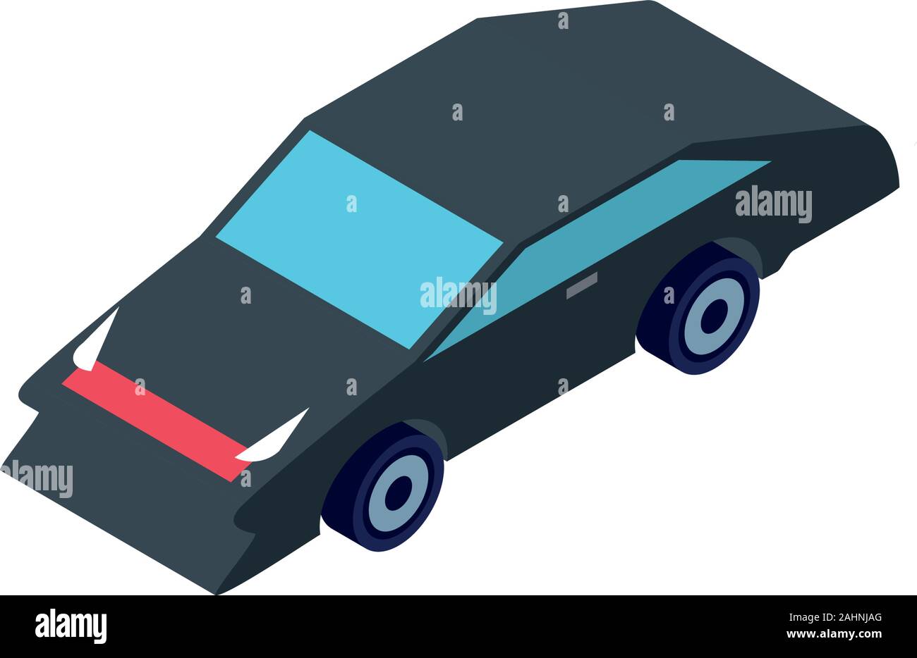 sedan car on white background vector illustration design Stock Vector ...