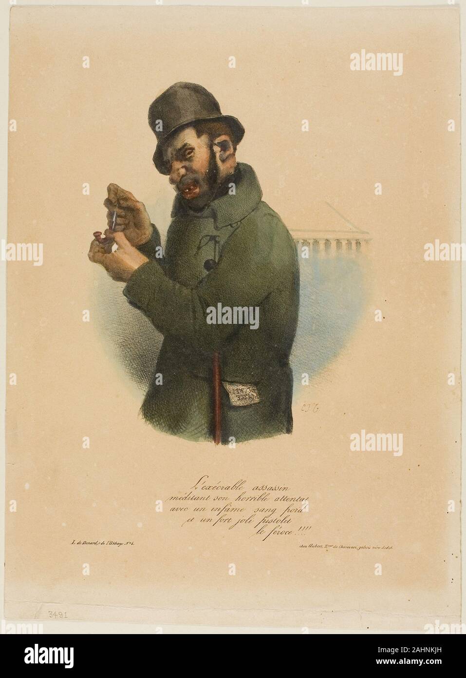 Charles Joseph Traviès. The Execrable Assassin Contemplates his ...