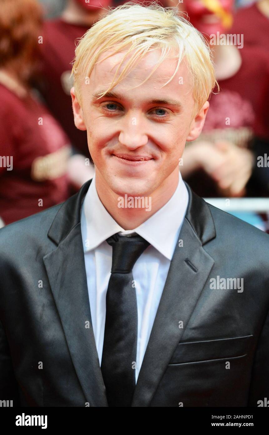 Tom Felton. Premiere of 'Harry Potter and the Half Blood Prince', Odeon and Empire Leicester Square, London. UK Stock Photo