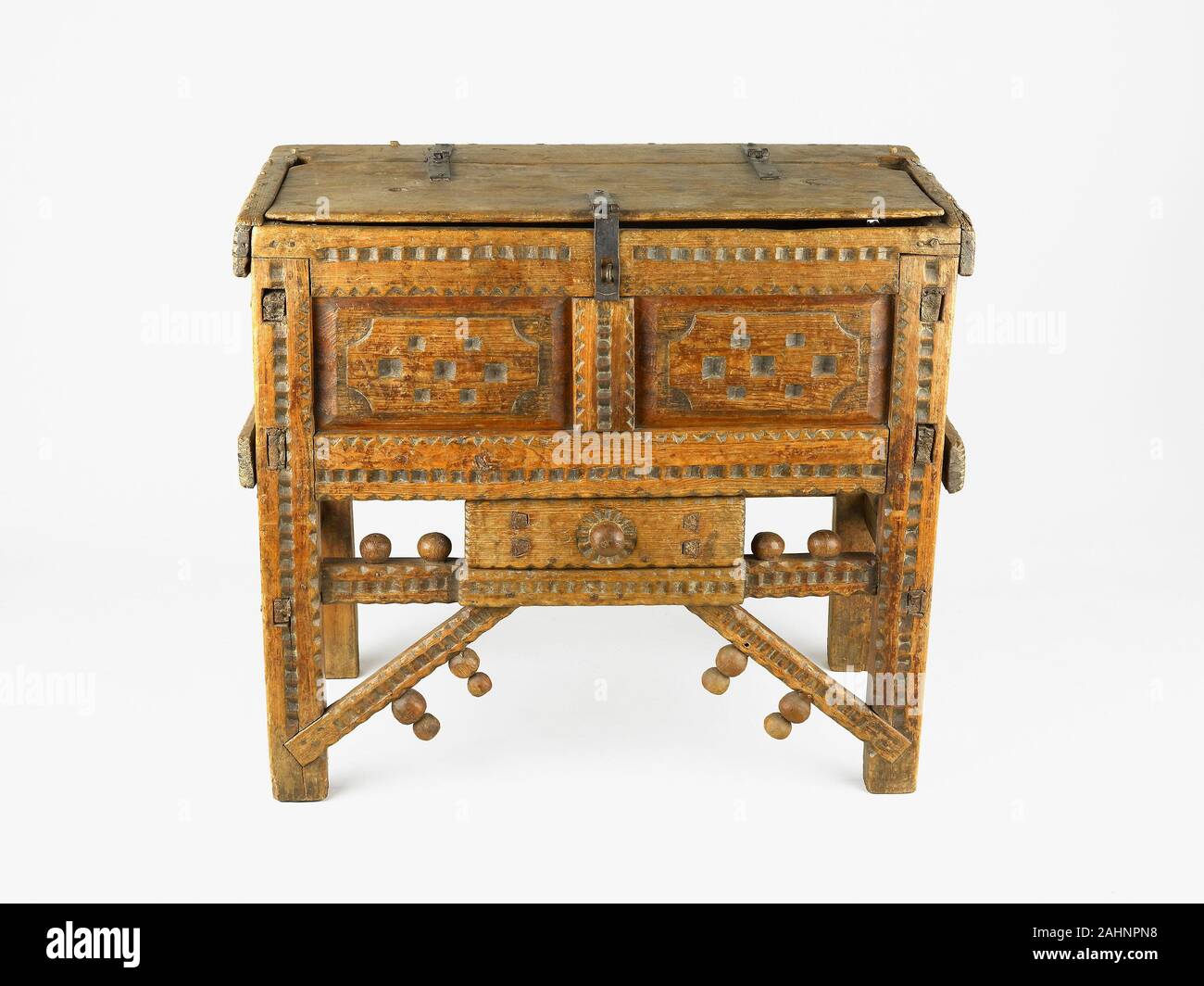 Velarde Chest Francisco A. Valdez. Chest. 1780–1830. Velarde. Ponderosa pine, metal ...