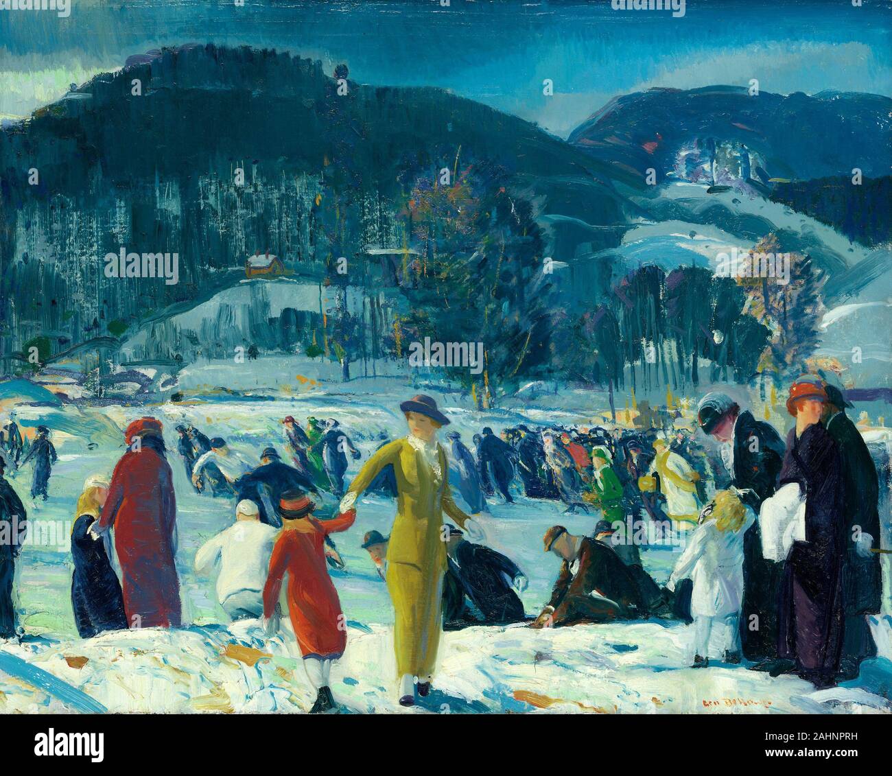George Wesley Bellows Love Of Winter 1914 New York Oil On Canvas In January 1914 George Bellows Wrote To A Friend There Has Been None Of My Favorite Snow I Must Always