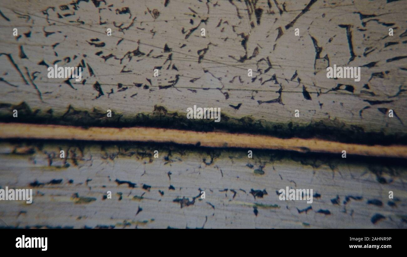 micrograph of a furnace brazed copper joint in a hydraulic fitting x150 etched in nital Stock