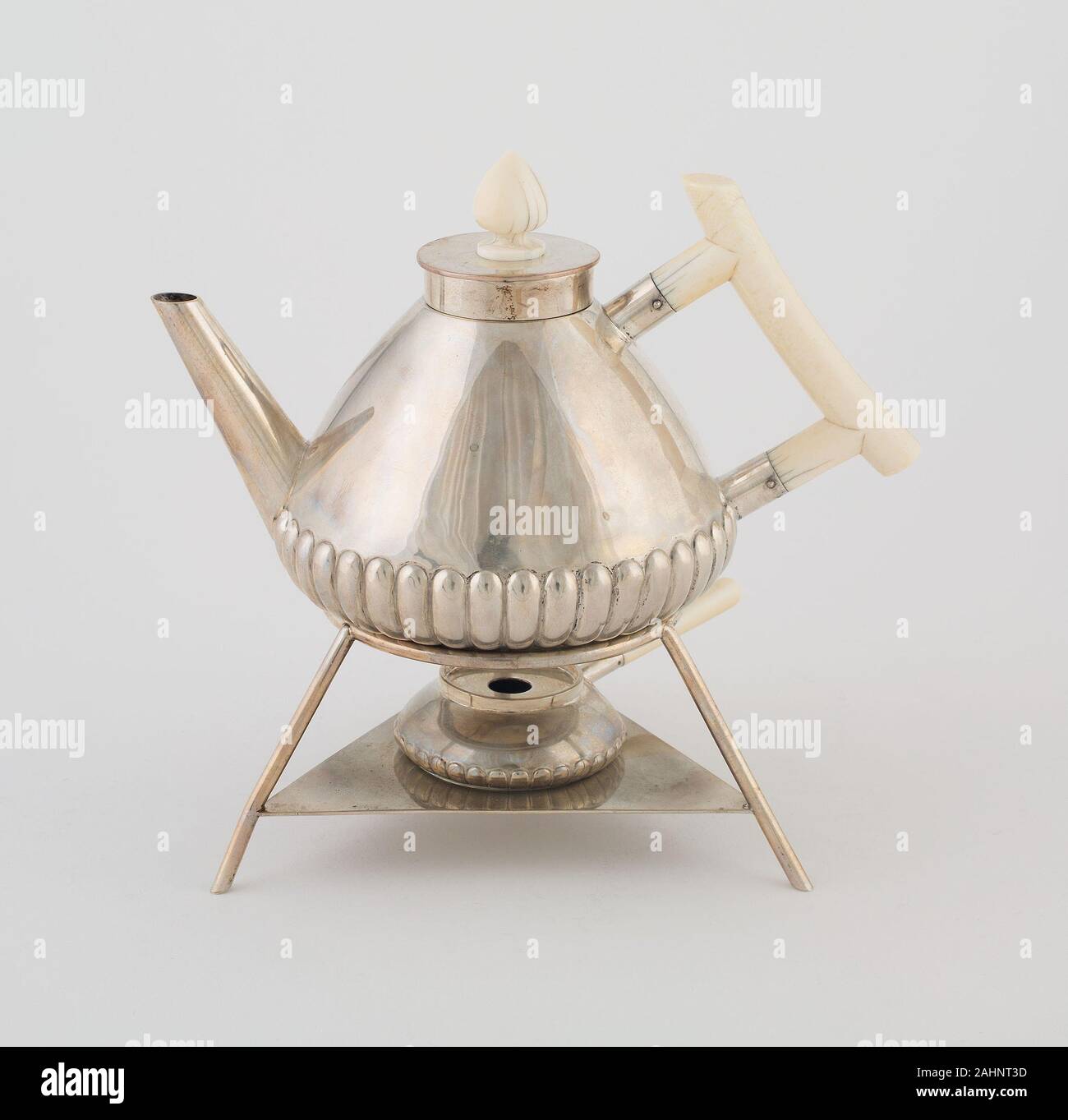 Christopher Dresser Designer Teapot On Stand With Rechaud 1875