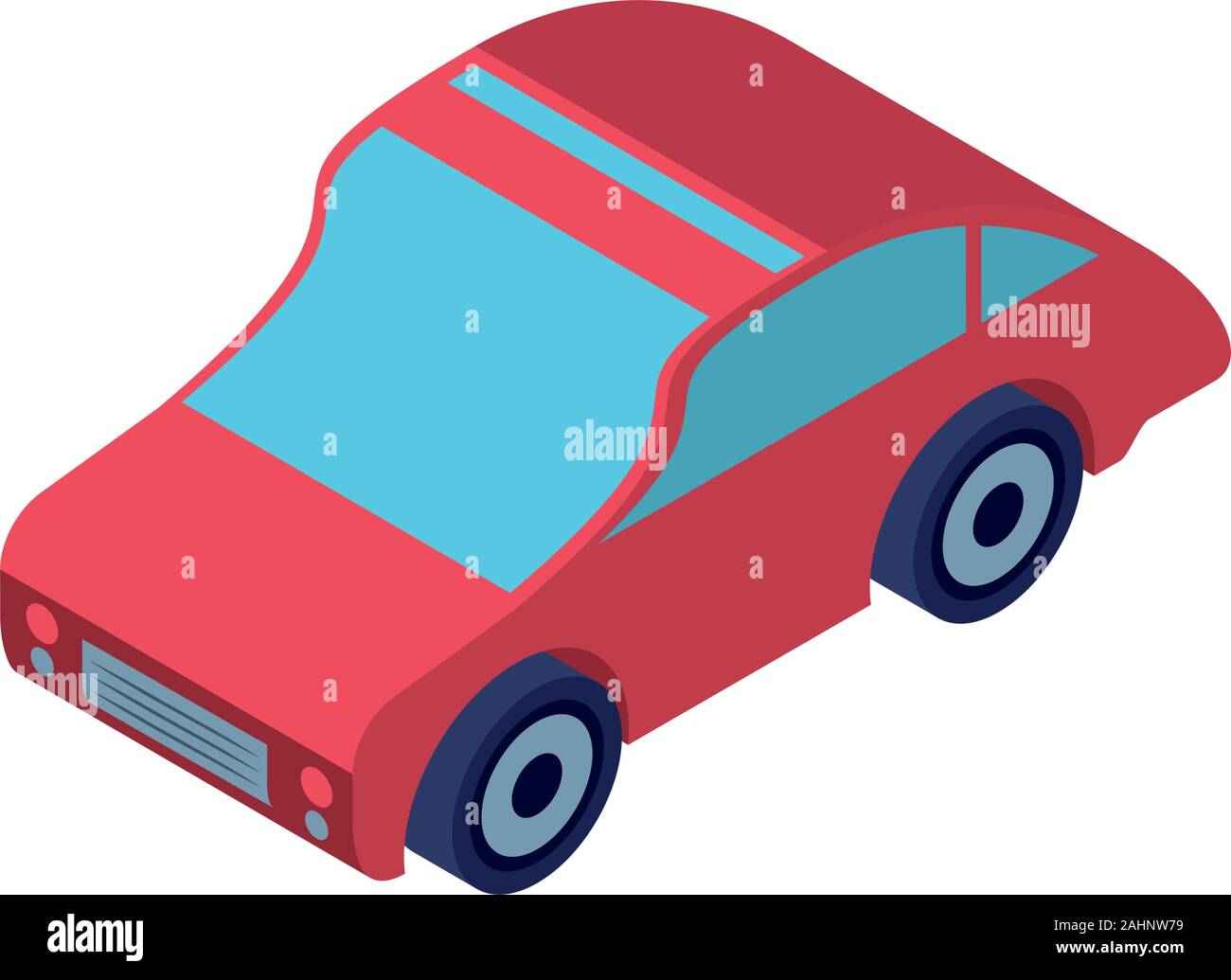 sedan car on white background vector illustration design Stock Vector ...