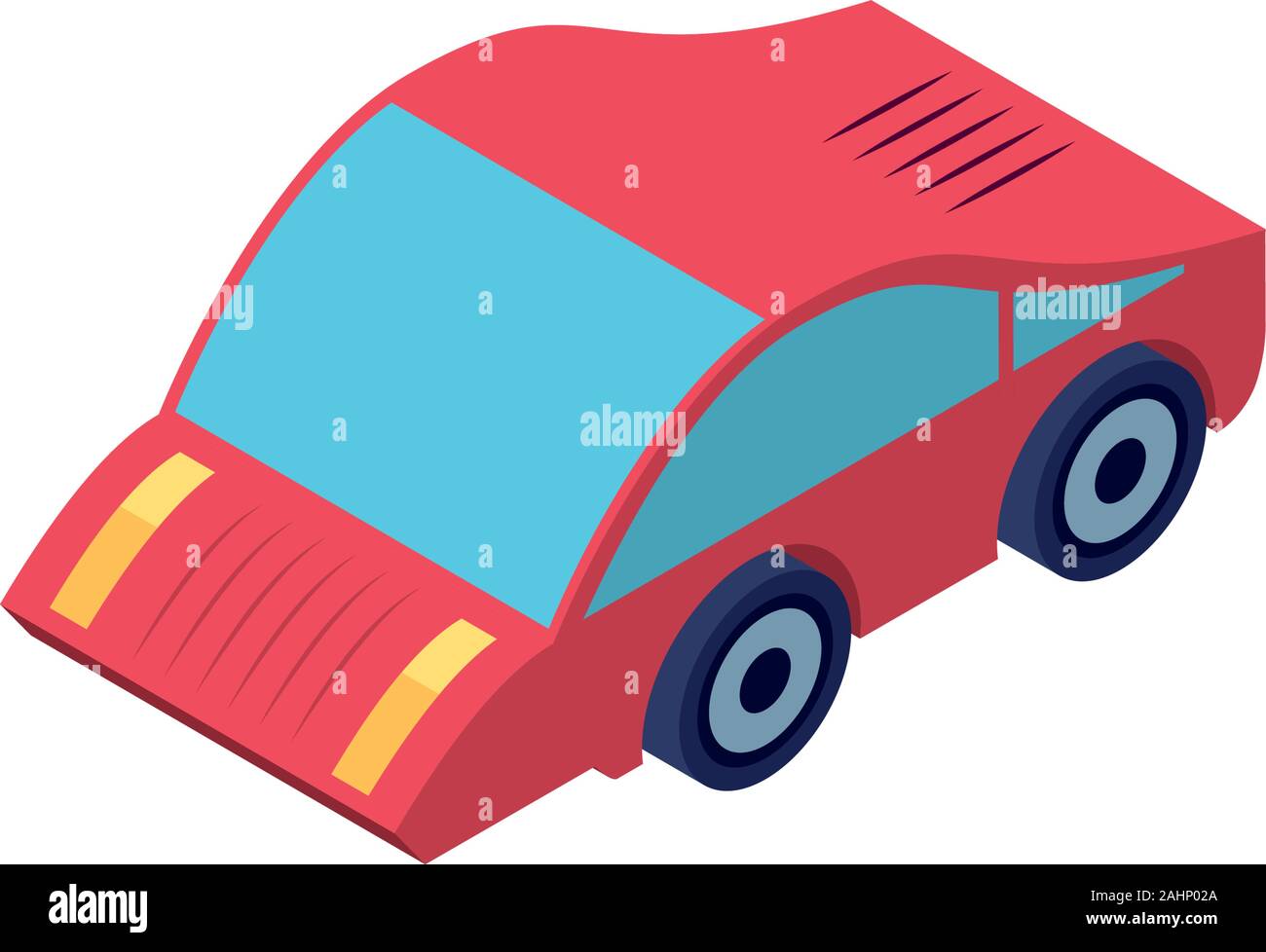 sedan car on white background vector illustration design Stock Vector ...