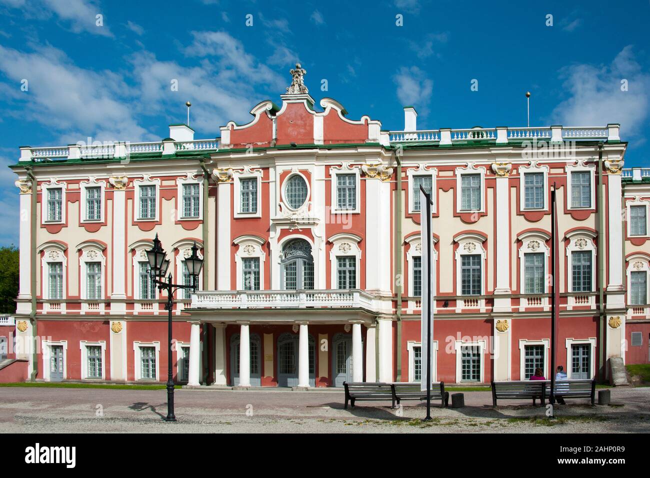 Schloss Kadriorg, Tallinn, Estland, Baltikum, Europa / Katharinental, Amtssitz des estnischen Staatspraesidenten, Barockschloss Stock Photo