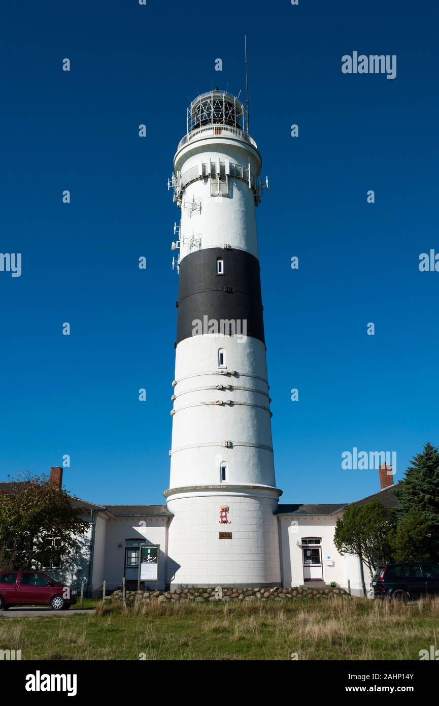 Leuchtturm, Kampen, Sylt, Nordfriesland, Schleswig-Holstein, Deutschland / Leuchtfeuer Rotes Kliff Stock Photo