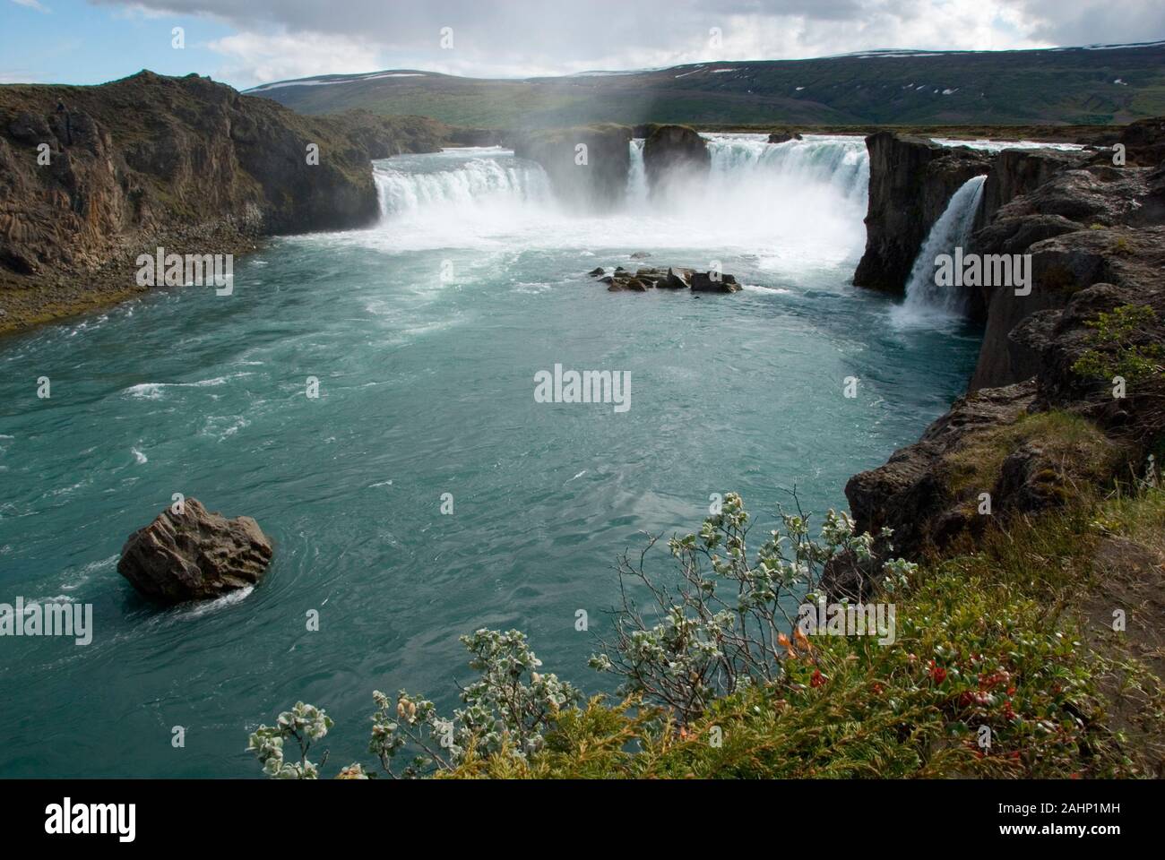 Godafoss Wasserfall - Island Stock Photo - Alamy