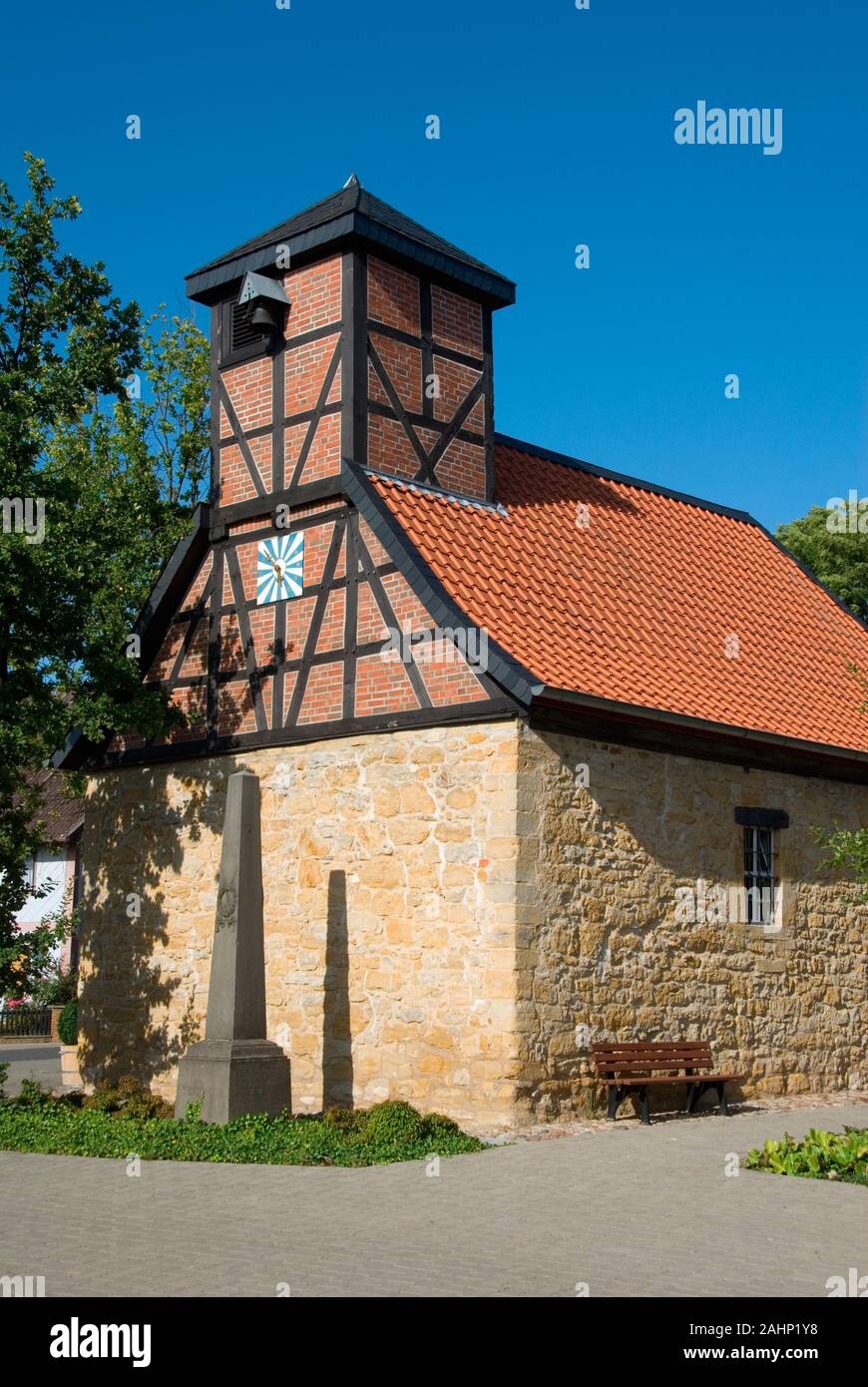 Deutschland, Niedersachsen, Ilsede, Buelten, Alte Kapelle, 15. Jahrhundert Stock Photo