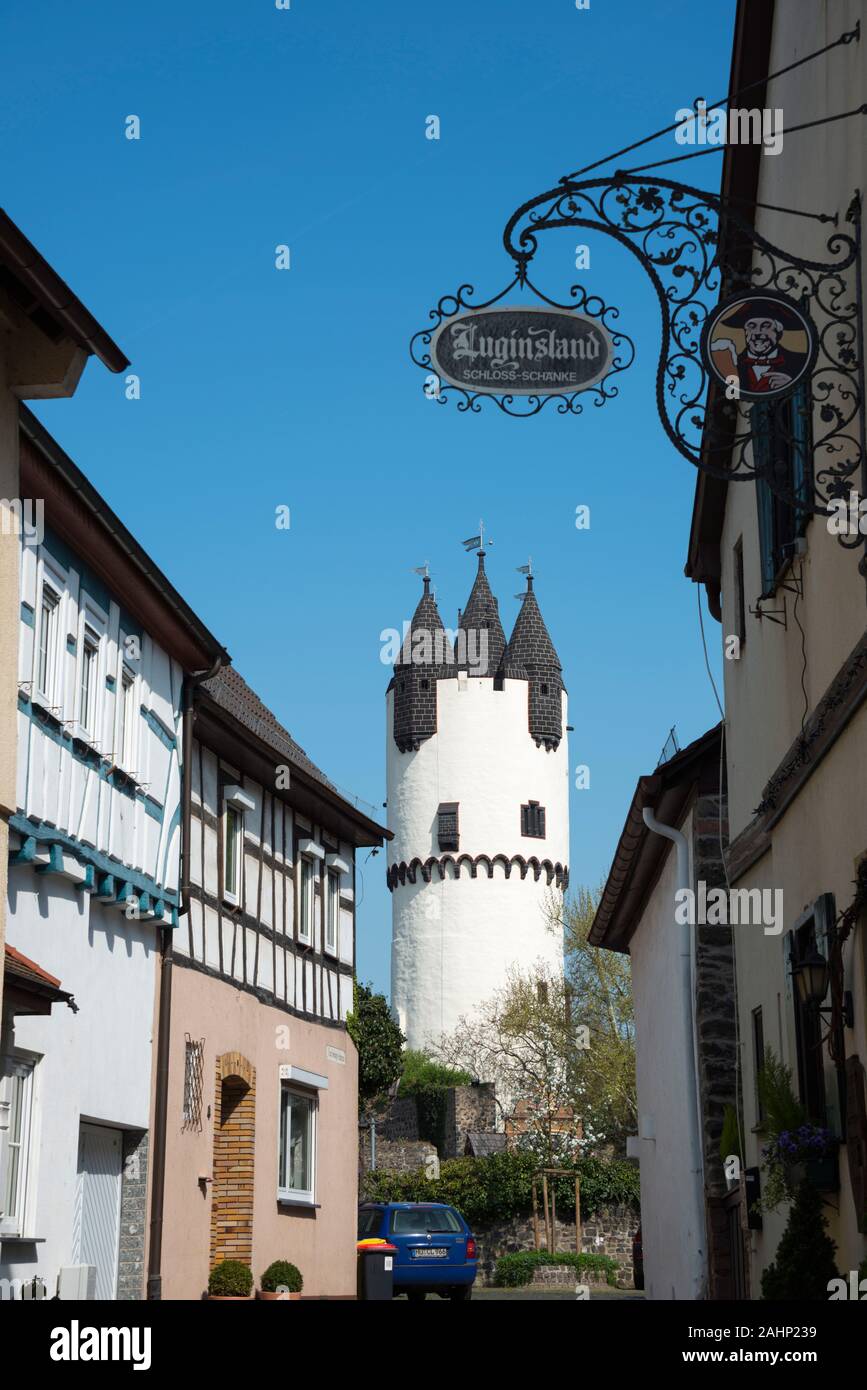 Bergfried, Schloss Steinheim, Heimatmuseum, Altstadt, Steinheim am Main, Hanau, Hessen, Deutschland Stock Photo