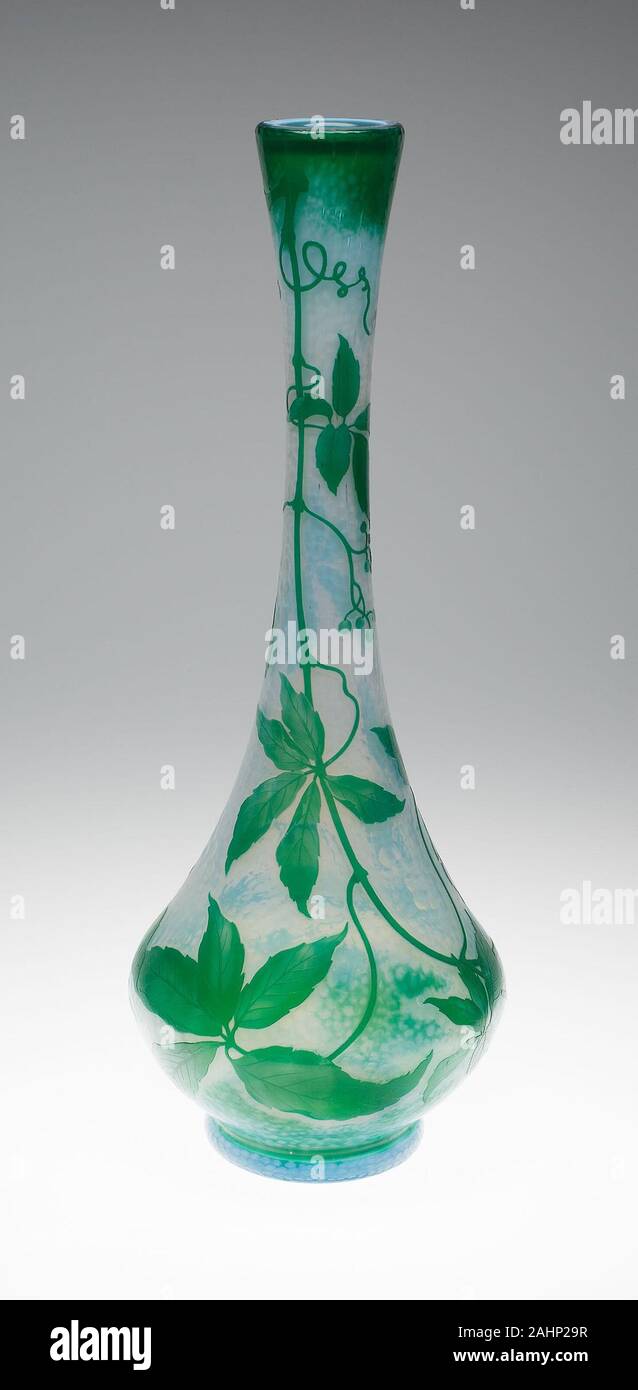 Nancy Daum Glassworks (Manufacturer). Vase. 1890–1905. France. Glass Stock Photo