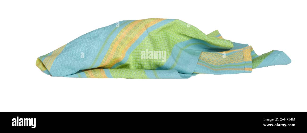 Roughly Folded Cloth Napkins Stock Photo