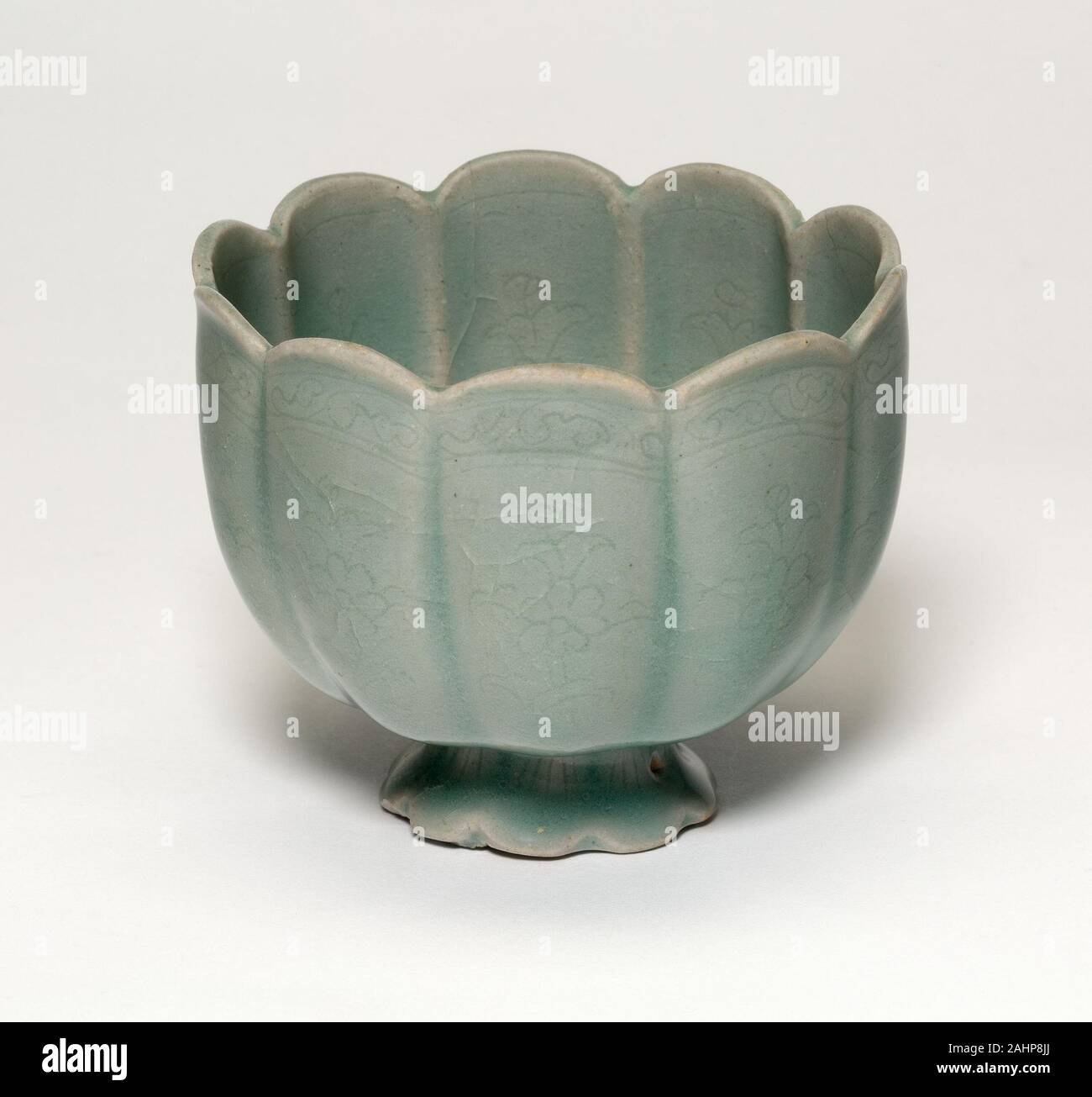 Glazed stoneware with incised decoration hires stock photography and