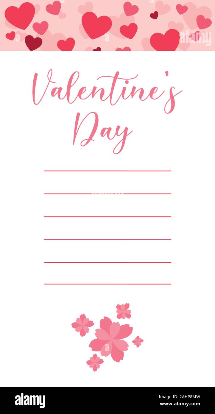 Hearts and flowers design of happy valentines day love passion romantic ...