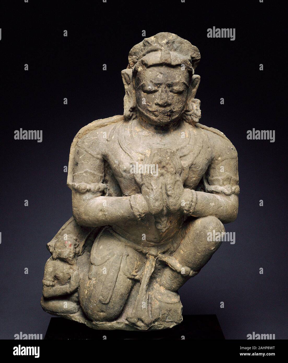Garuda, Mount of God Vishnu. 701 AD–900 AD. Java. Andesite Stock Photo ...