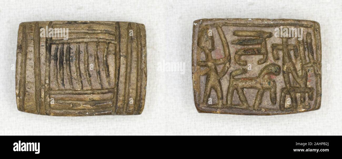 Ancient Egyptian. Plaque Geometric design/hunting scene. 1650 BC1295