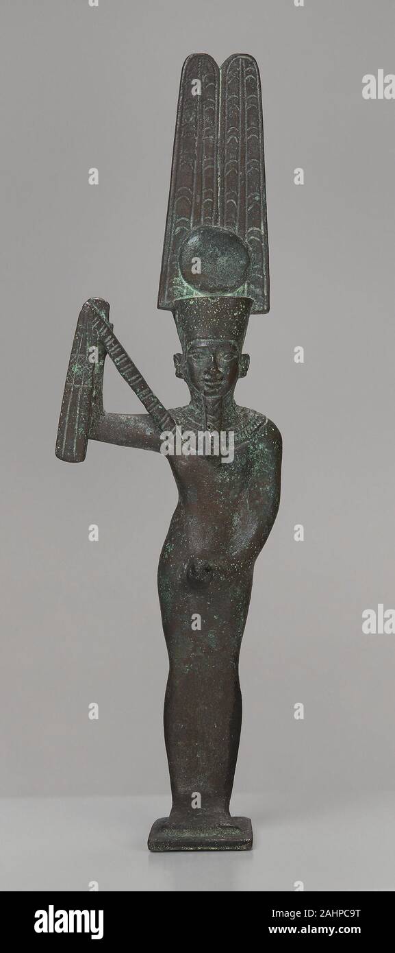 Ancient Egyptian. Statuette of the God Min. 664 BC332 BC. Egypt
