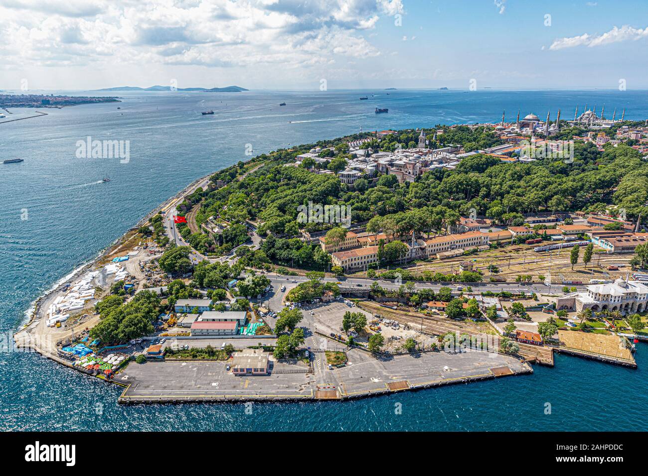 Drone view park hagia hi-res stock photography and images - Alamy