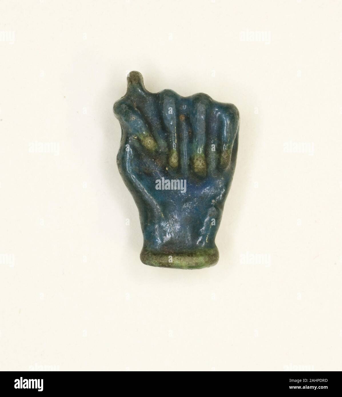 Ancient Egyptian. Amulet of a Clenched Fist. 30 BC395 AD. Egypt. Faience Stock Photo Alamy