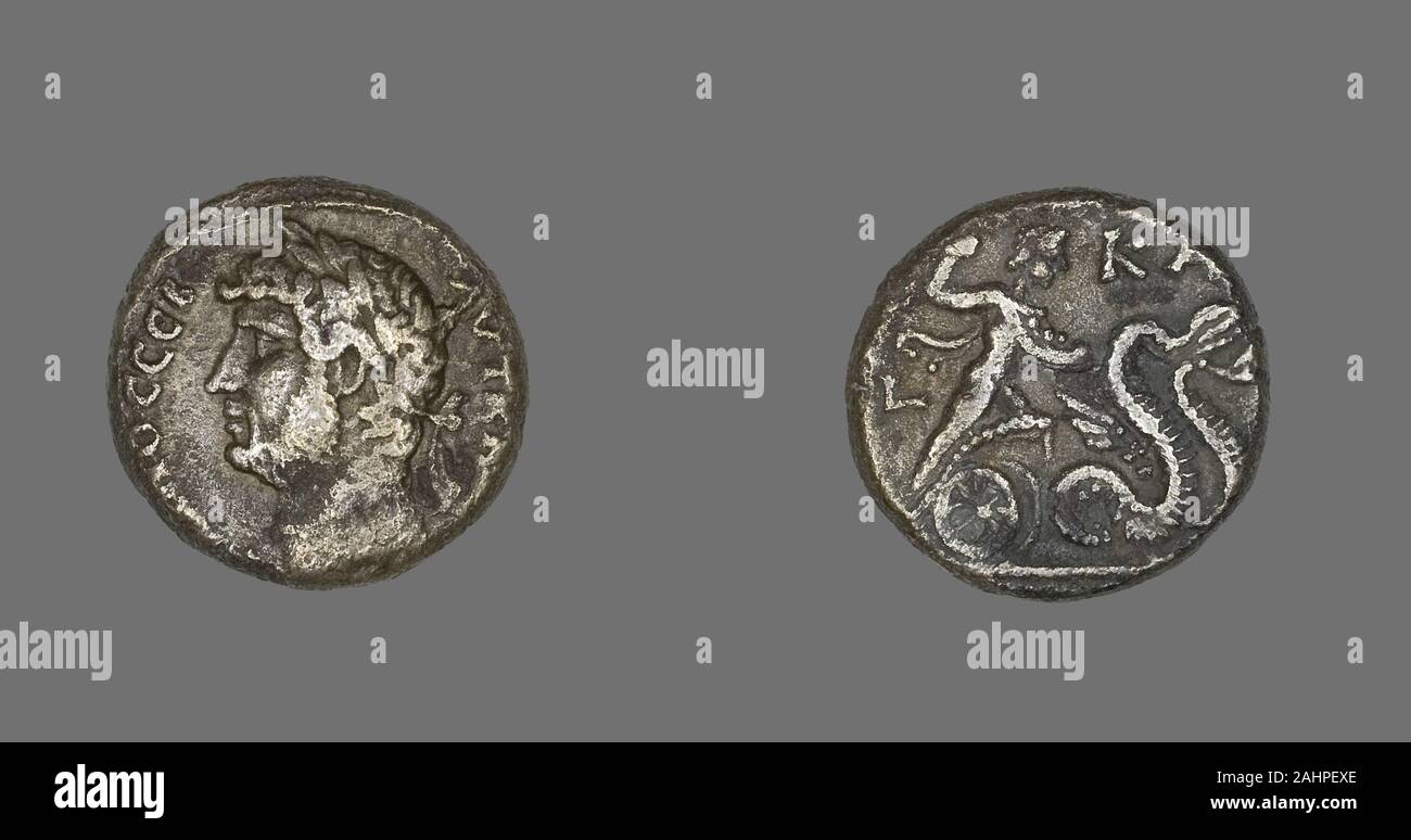 Ancient Roman. Tetradrachm (Coin) Portraying Emperor Hadrian. 136 AD