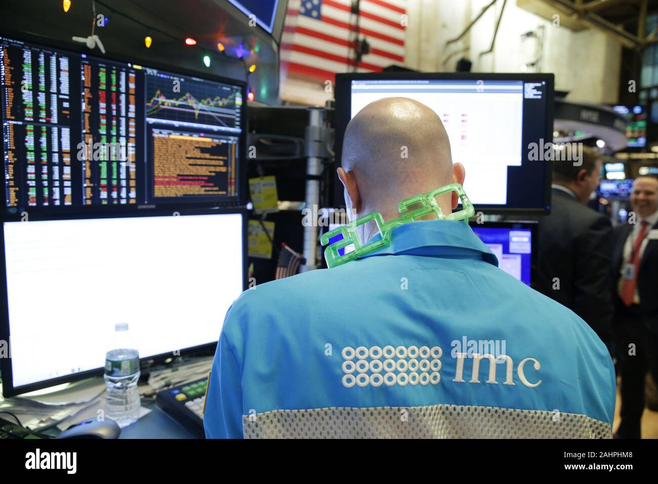 New York United States 31st Dec 2019 Traders Wearing