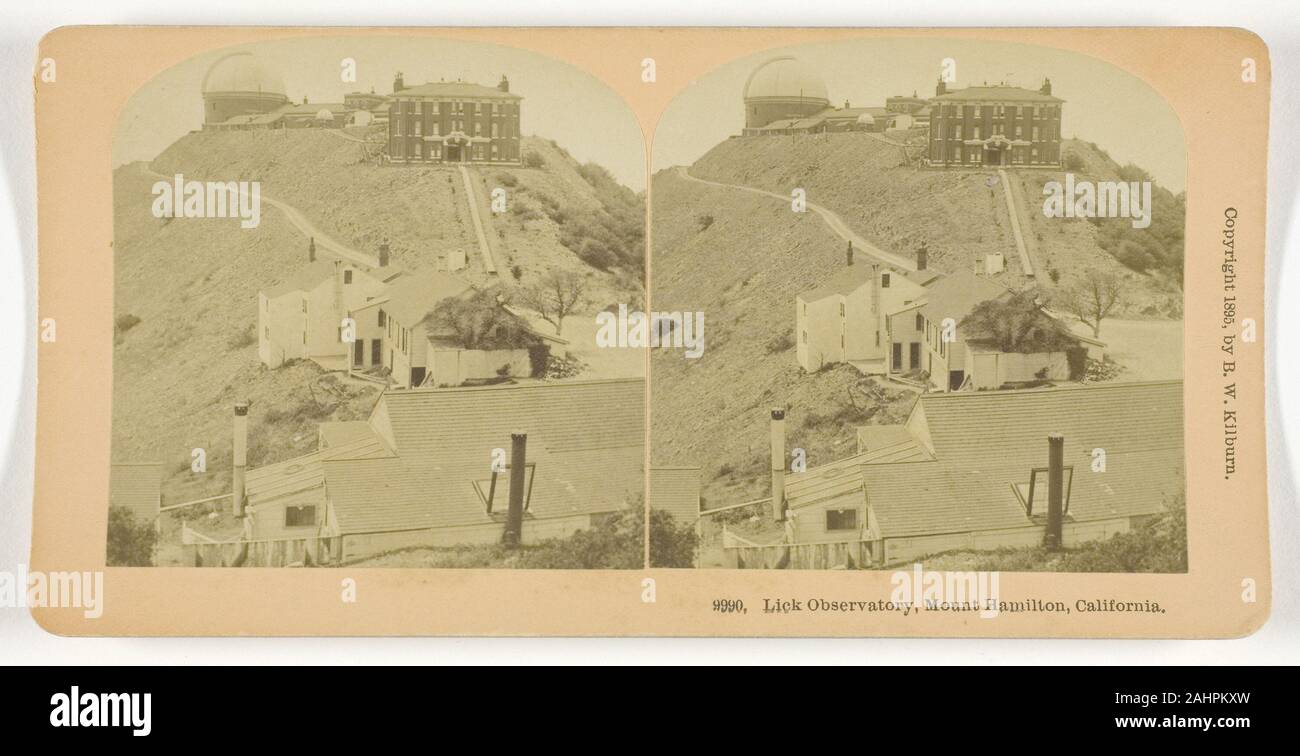 Benjamin West Kilburn. Lick Observatory, Mount Hamilton, California. 1895. United States. Albumen silver print, stereo Stock Photo