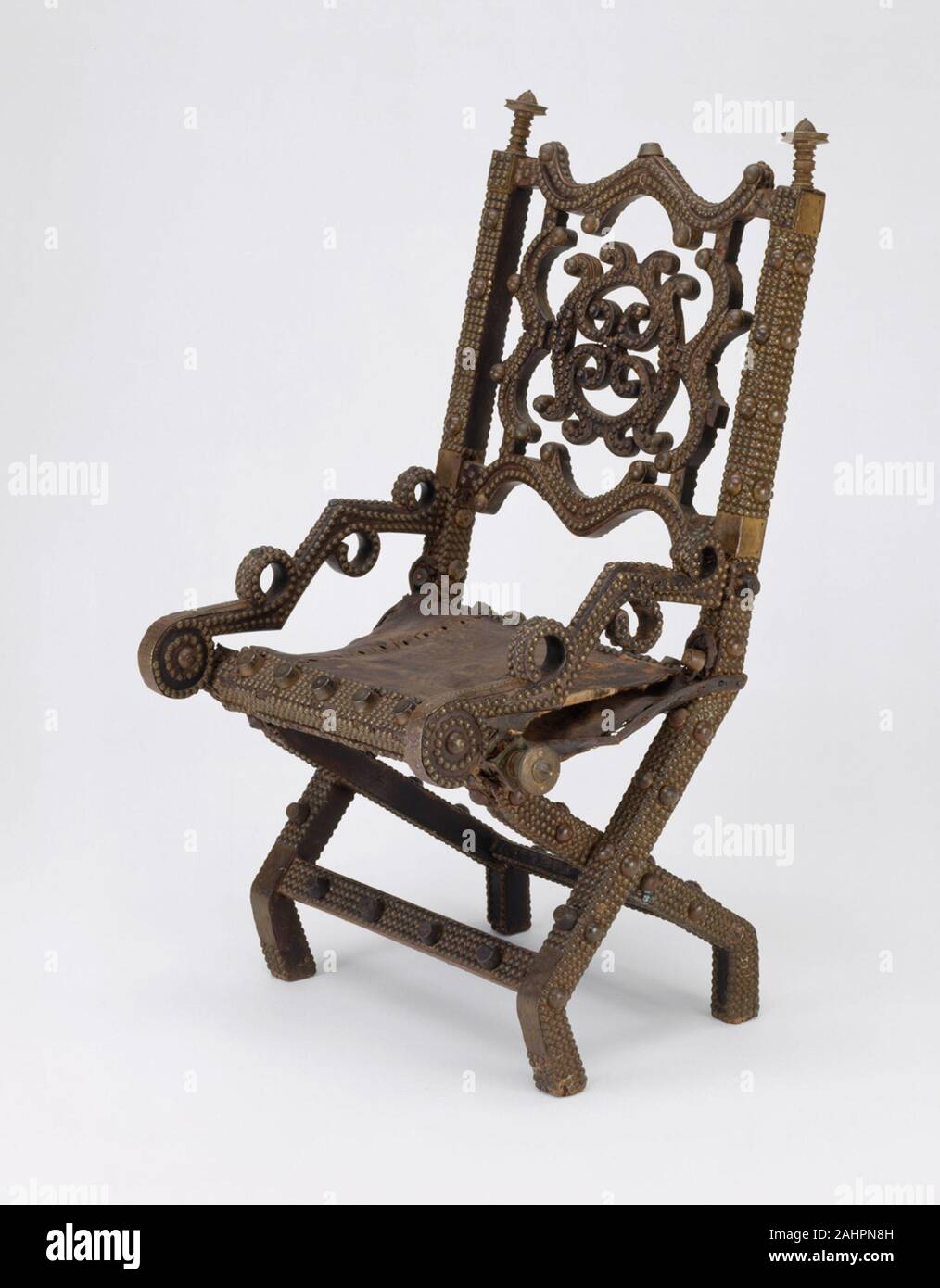 Asante Royal Chair Akonkromfi 1850 1875 Ghana Wood Brass