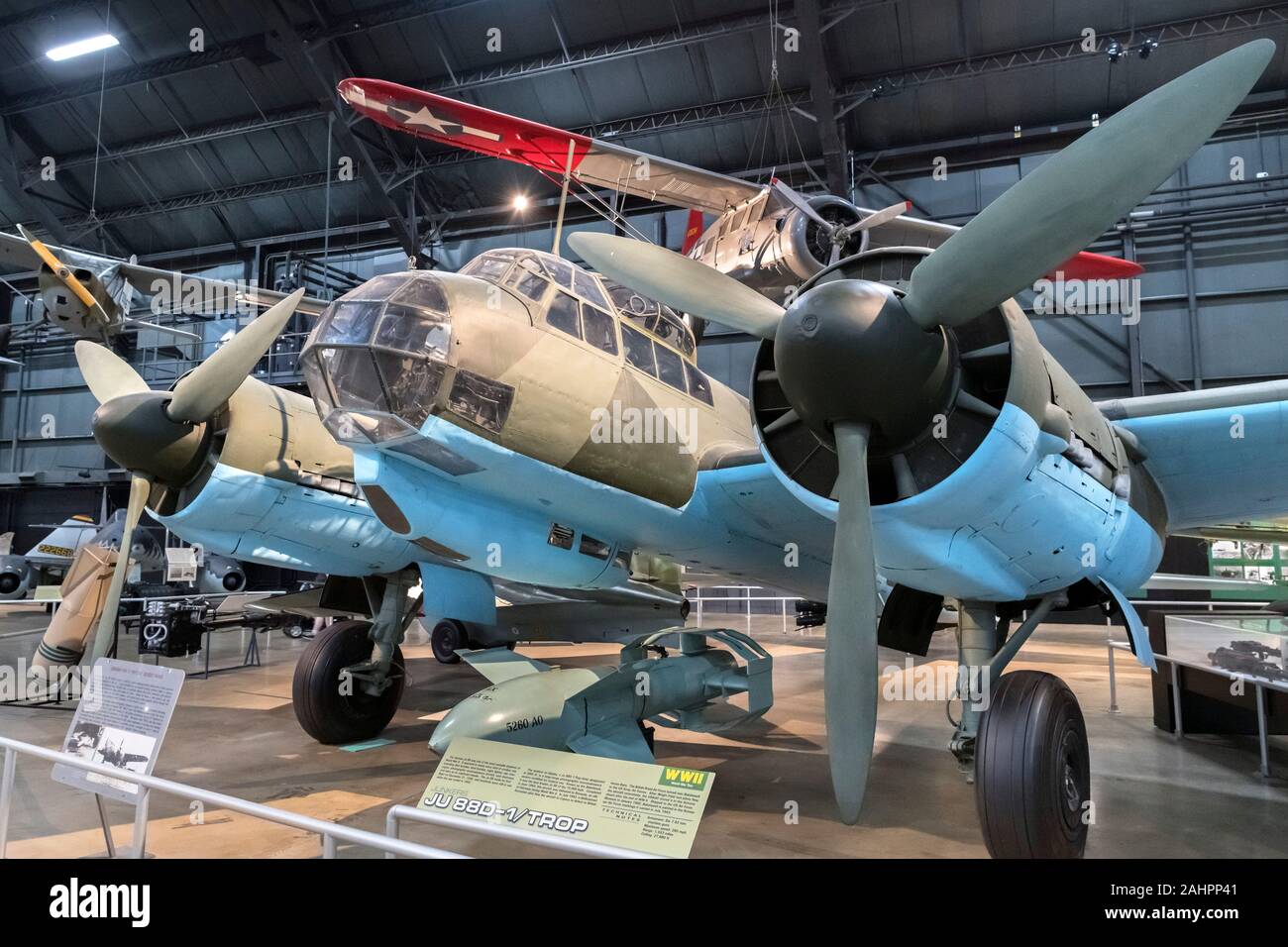 German Junkers Ju 88D WWII aircraft, National Museum of the United States Air Force (formerly the United States Air Force Museum), Dayton, Ohio, USA Stock Photo