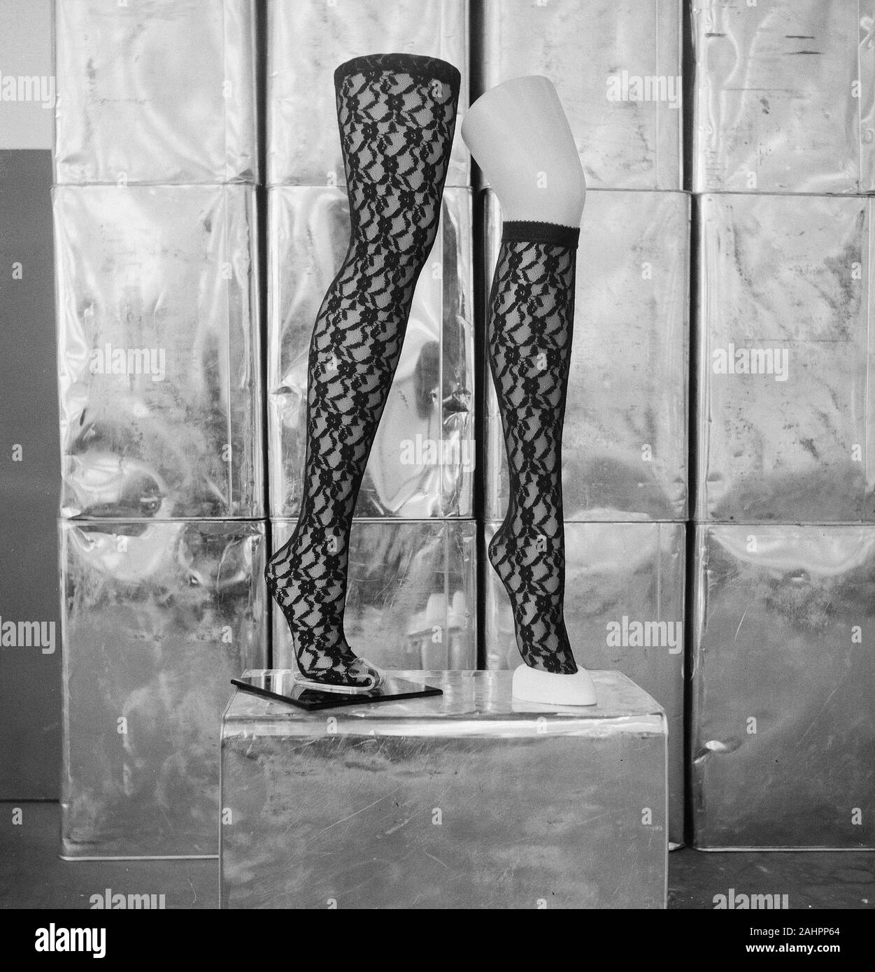 1960s stockings Black and White Stock Photos & Images - Alamy