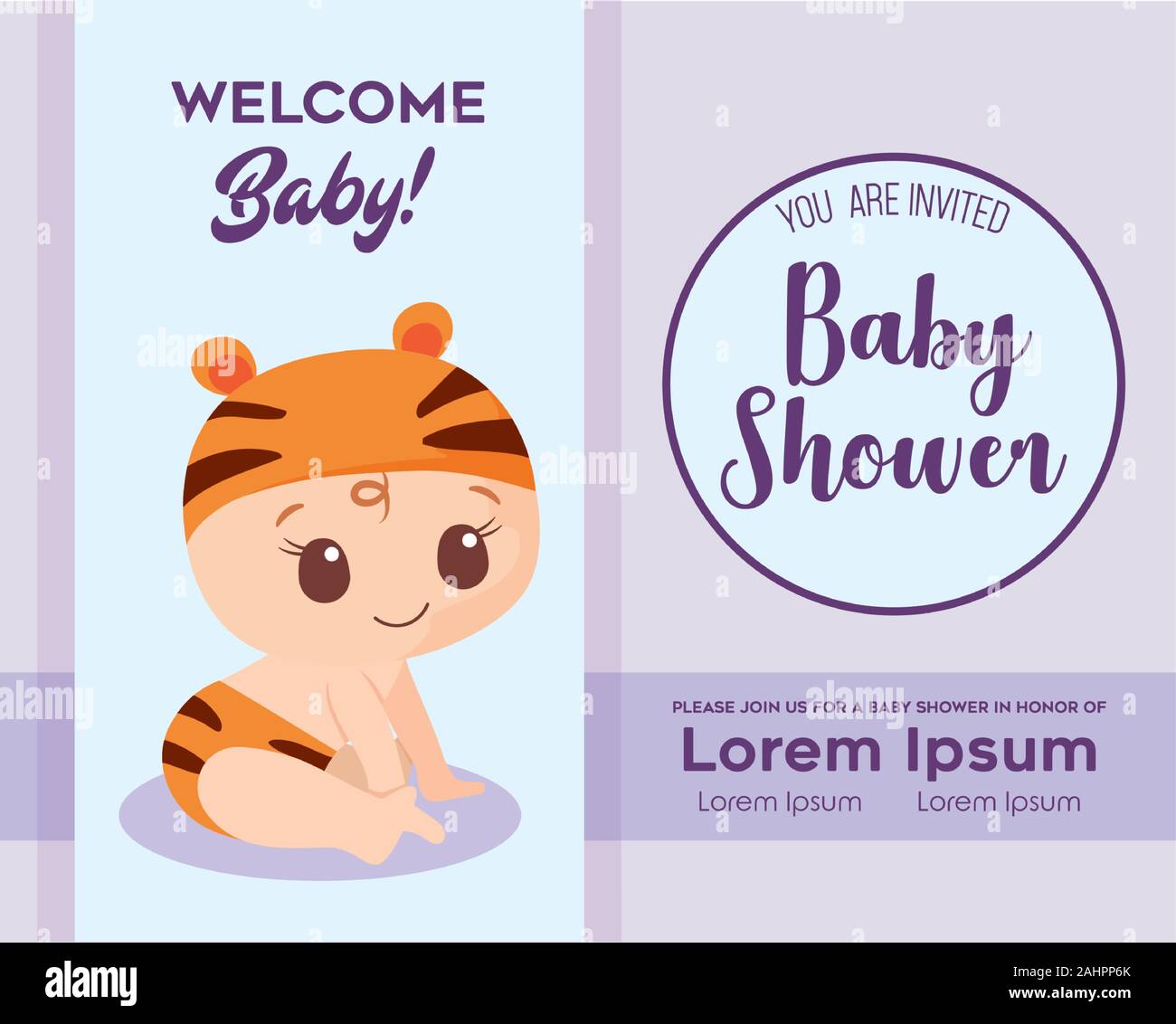 baby cartoon design, Baby shower invitation party card and decoration ...