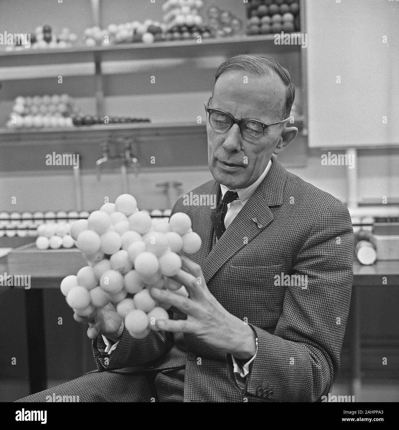 Dr w g burgers in his laboratory hires stock photography and images