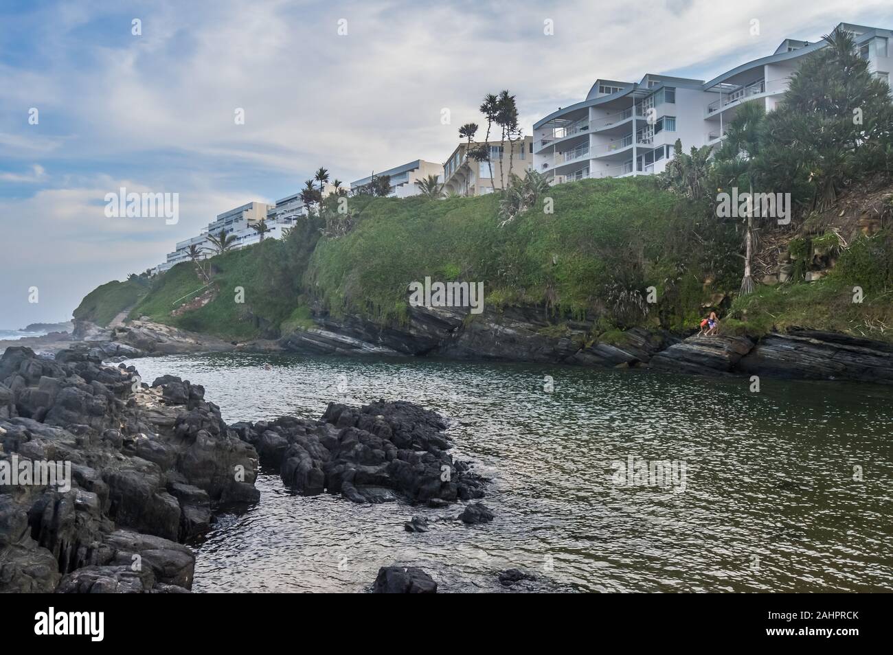 Pristine and natural Salt rock tidal pool in Dolphin coast Ballito