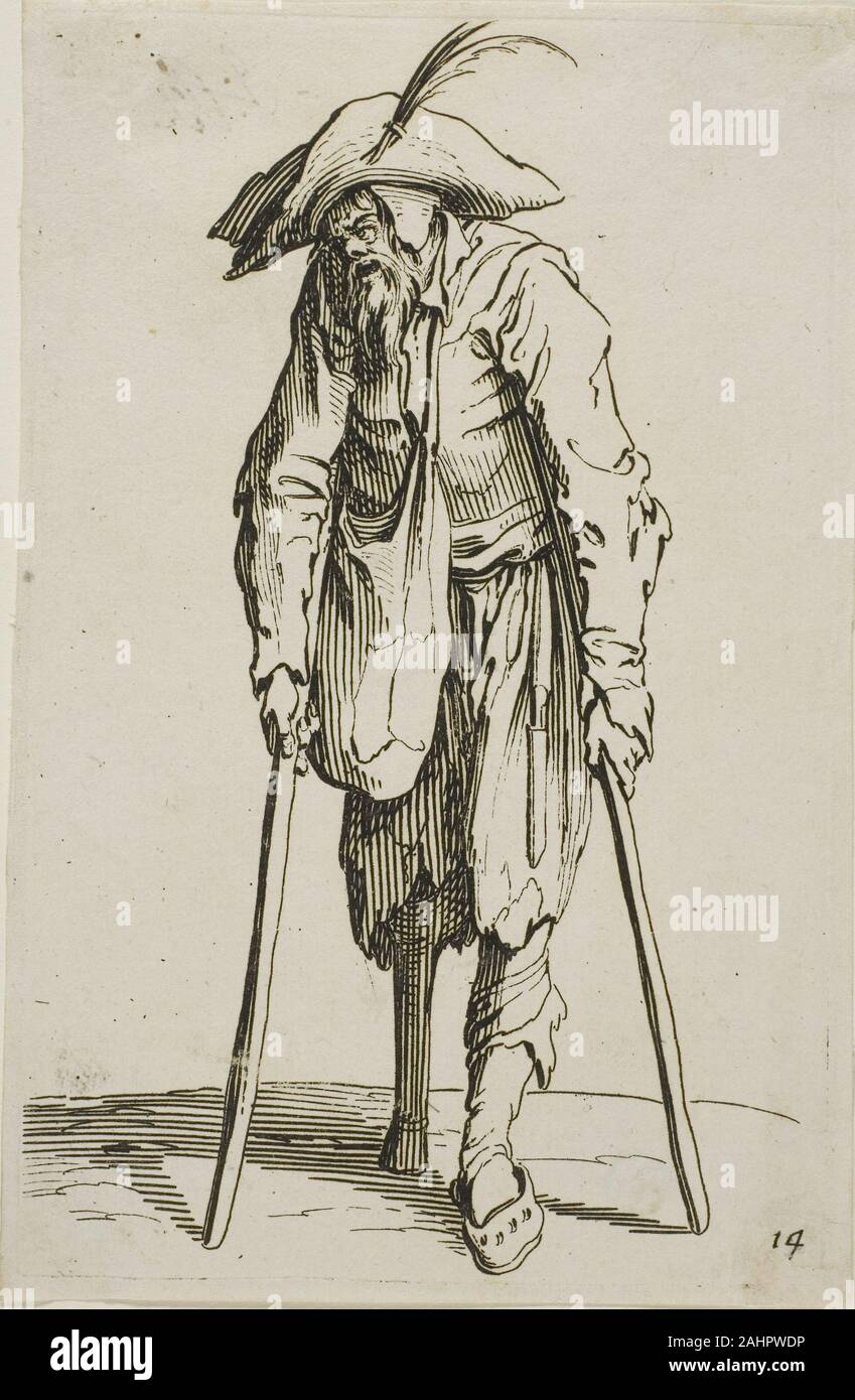 Jacques Callot. The Beggar with the Wooden Leg, plate fourteen from The ...