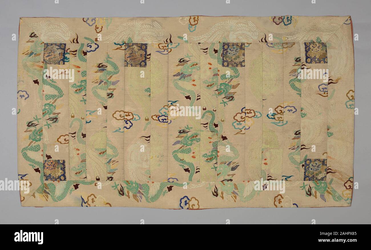 Kesa 1870 10 Japan Heri Yo Jo Silk And Gold Leaf Over Lacquered Paper Strip Warp Float Face 2 1 Z Twill Weave With Weft Float Faced 1 2 S Twill Interlacings Of Secondary Binding Warps And Supplementary Patterning Wefts
