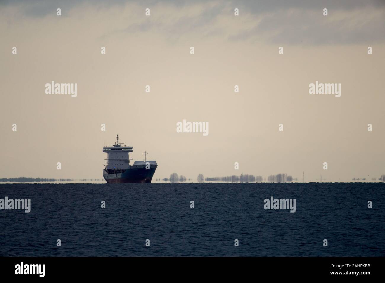Ship in Gdynia, Poland. December 15th 2019 © Wojciech Strozyk / Alamy Stock Photo Stock Photo