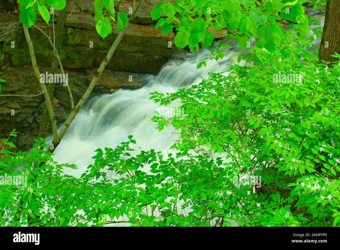 Indian Run Falls, Dublin, Ohio Stock Photo - Alamy