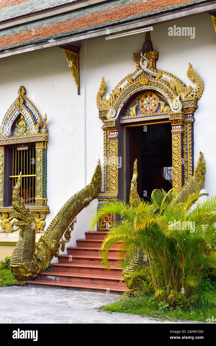 Wat Chiang Man Buddhist Temple,  Chiang Mai, Thailand Stock Photo