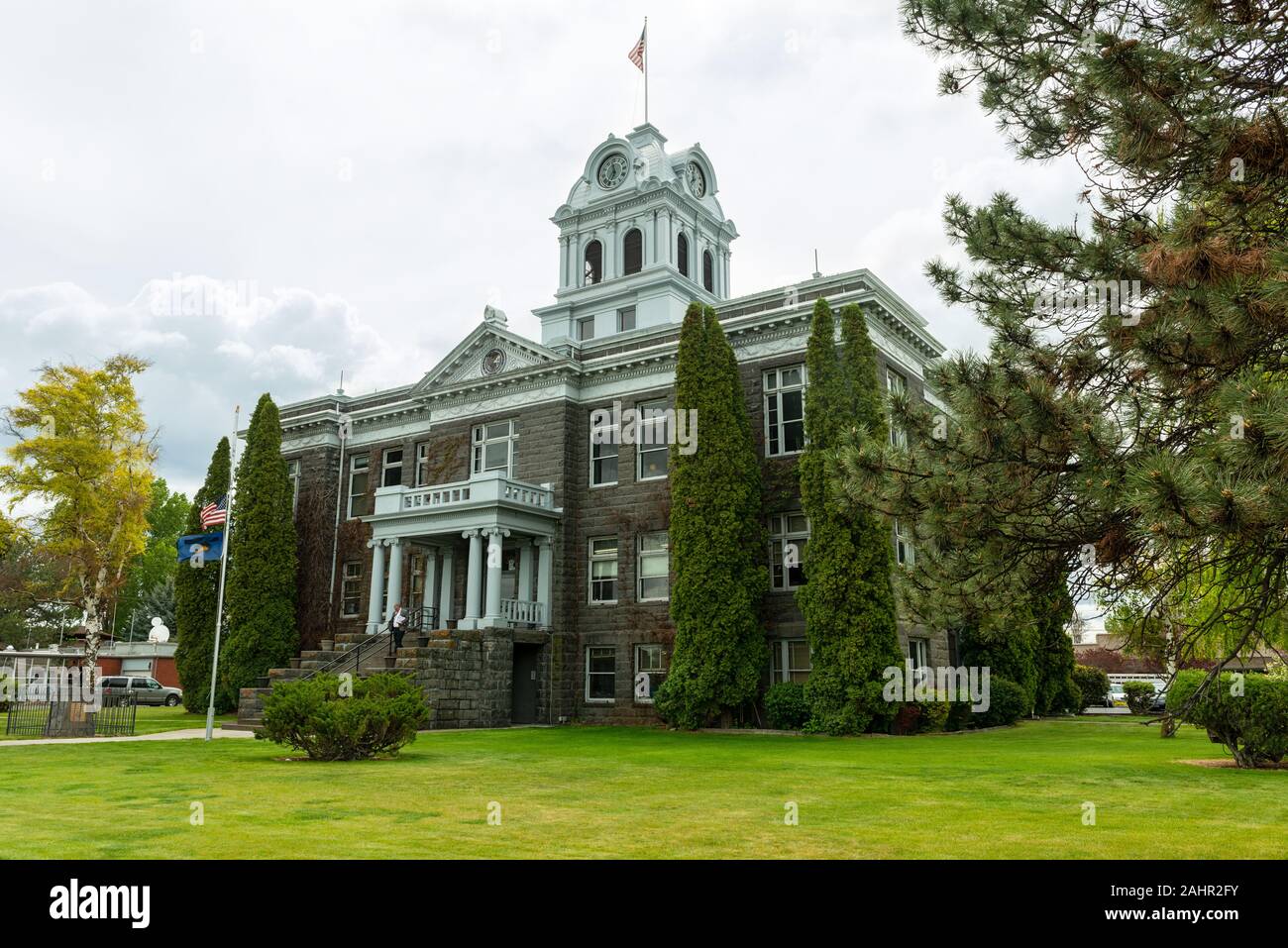 Prineville, Oregon - May 15, 2015: The Crook County Courthouse Stock Photo