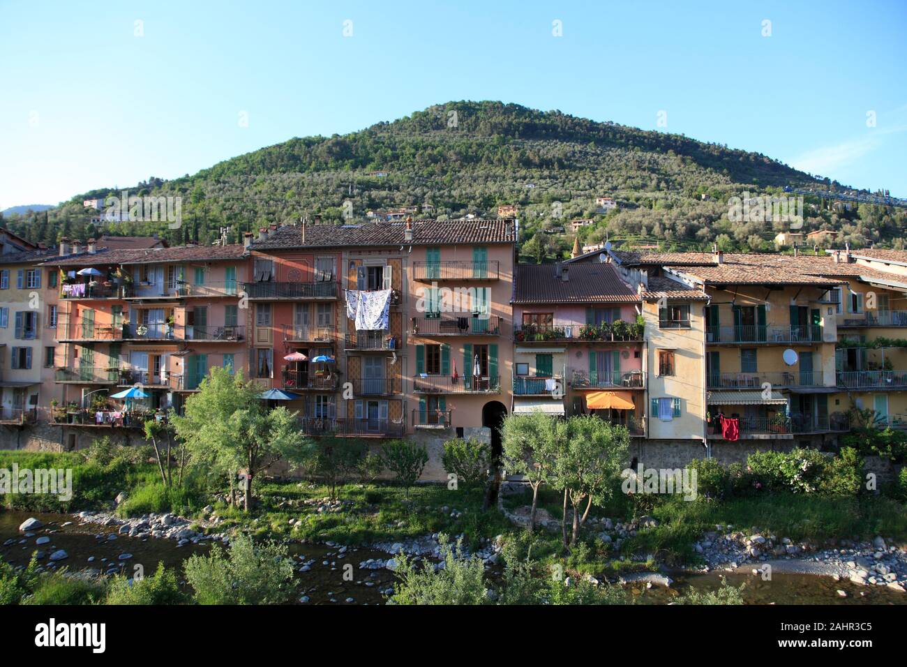 The Village of Sospel, Old Town, Roya Valley, Alpes-Maritimes, Cote d'Azur, Provence, France, Europe Stock Photo