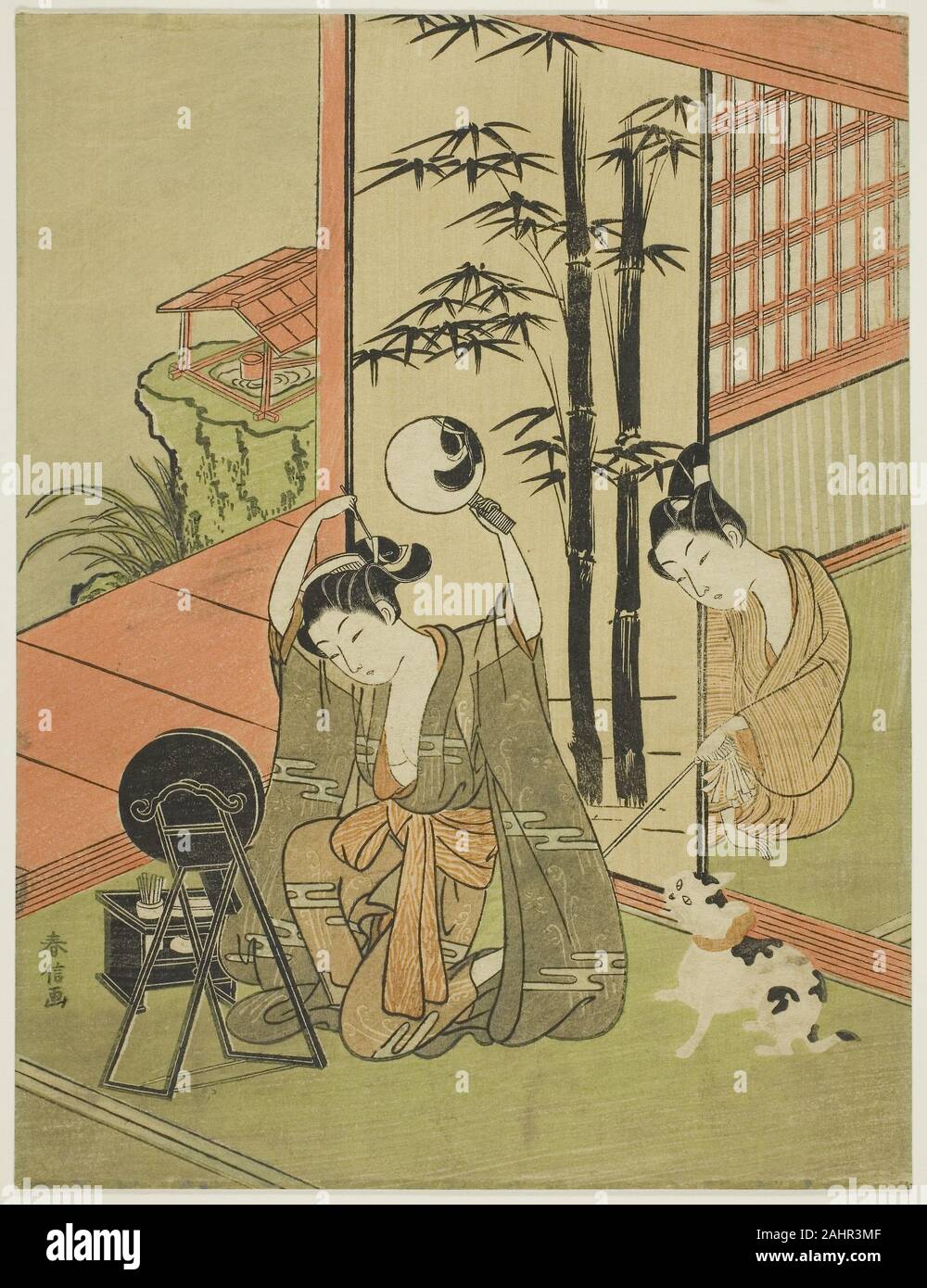 Suzuki Harunobu. Tickling her foot. 1760–1770. Japan. Color