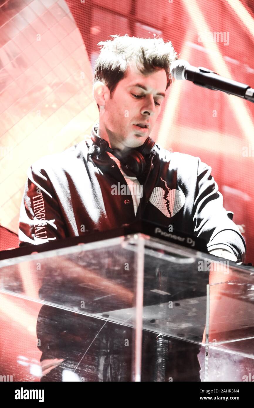 Edinburgh, Scotland, 31st, December,2019.  Superstar DJ and producer, Mark Ronson hosted a massive party to ring in 2020 in Scotland’s capital, marking the first time a DJ has ever headlined Edinburgh’s Hogmanay. Credit: Brian Wilson/Alamy Live News. Stock Photo
