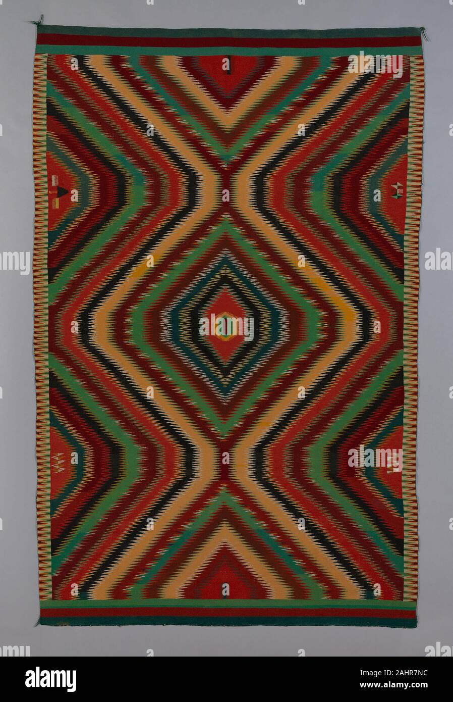 Navajo (Diné). Blanket. 18801899. New Mexico. Cotton and wool, single interlocking tapestry