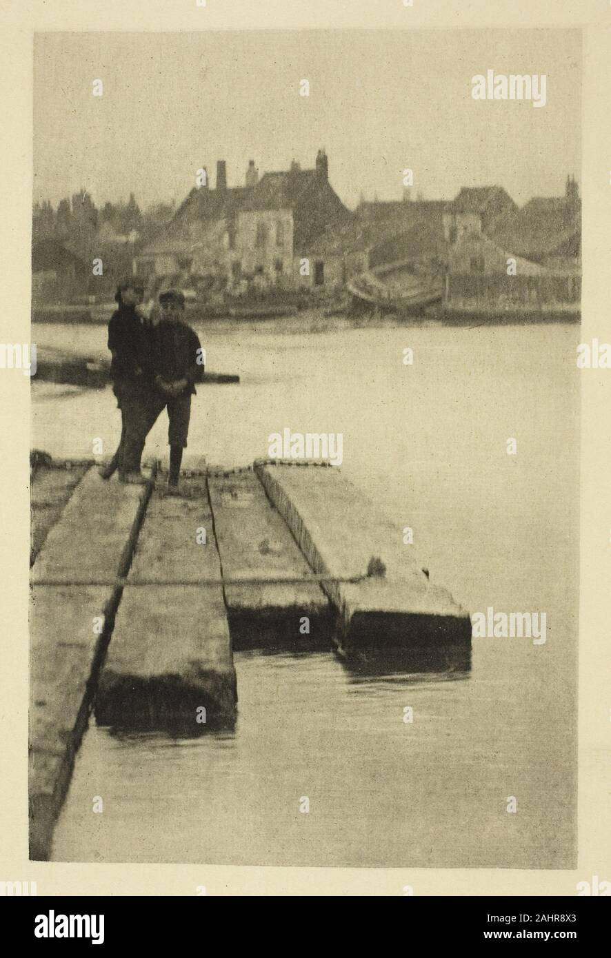 Peter Henry Emerson. On the Baulks. 1887. England. Photoetching, pl. XVI from the album Wild Life on a Tidal Water The Adventures of a House-Boat and Her Crew (1890); edition 270/50 Stock Photo