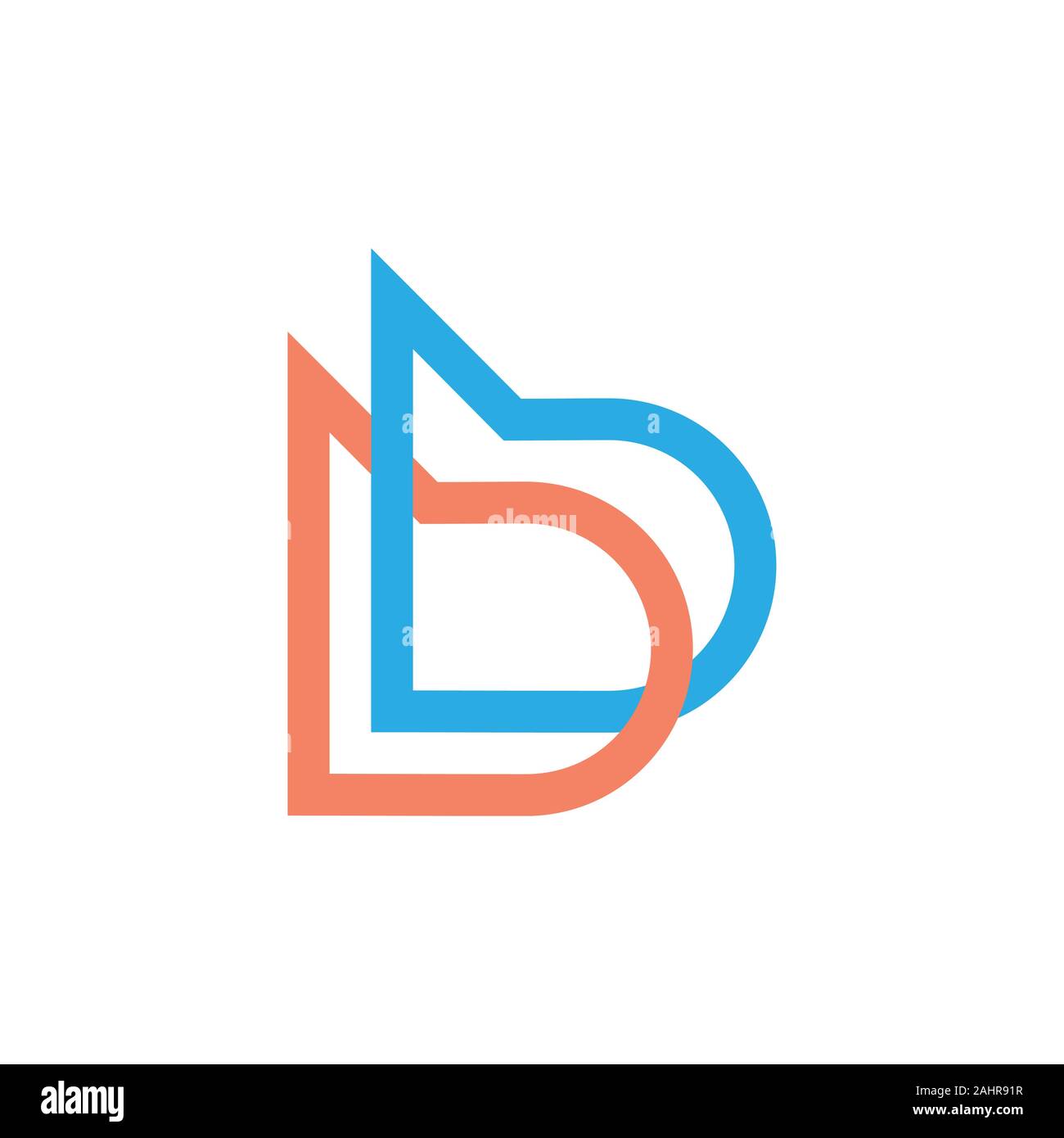 letter bb linked line overlap logo vector Stock Vector Image & Art - Alamy