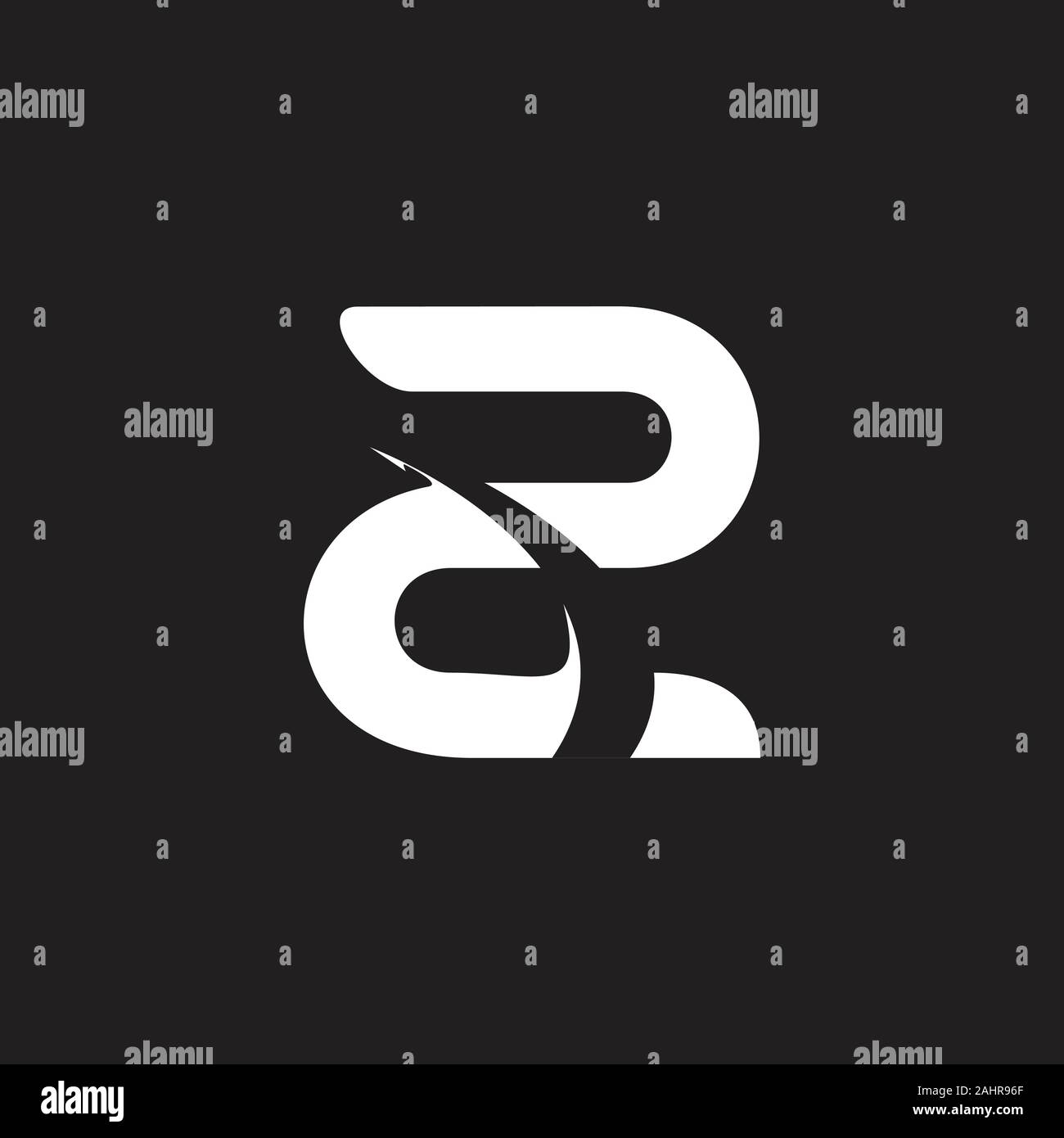 letter z motion object logo vector Stock Vector