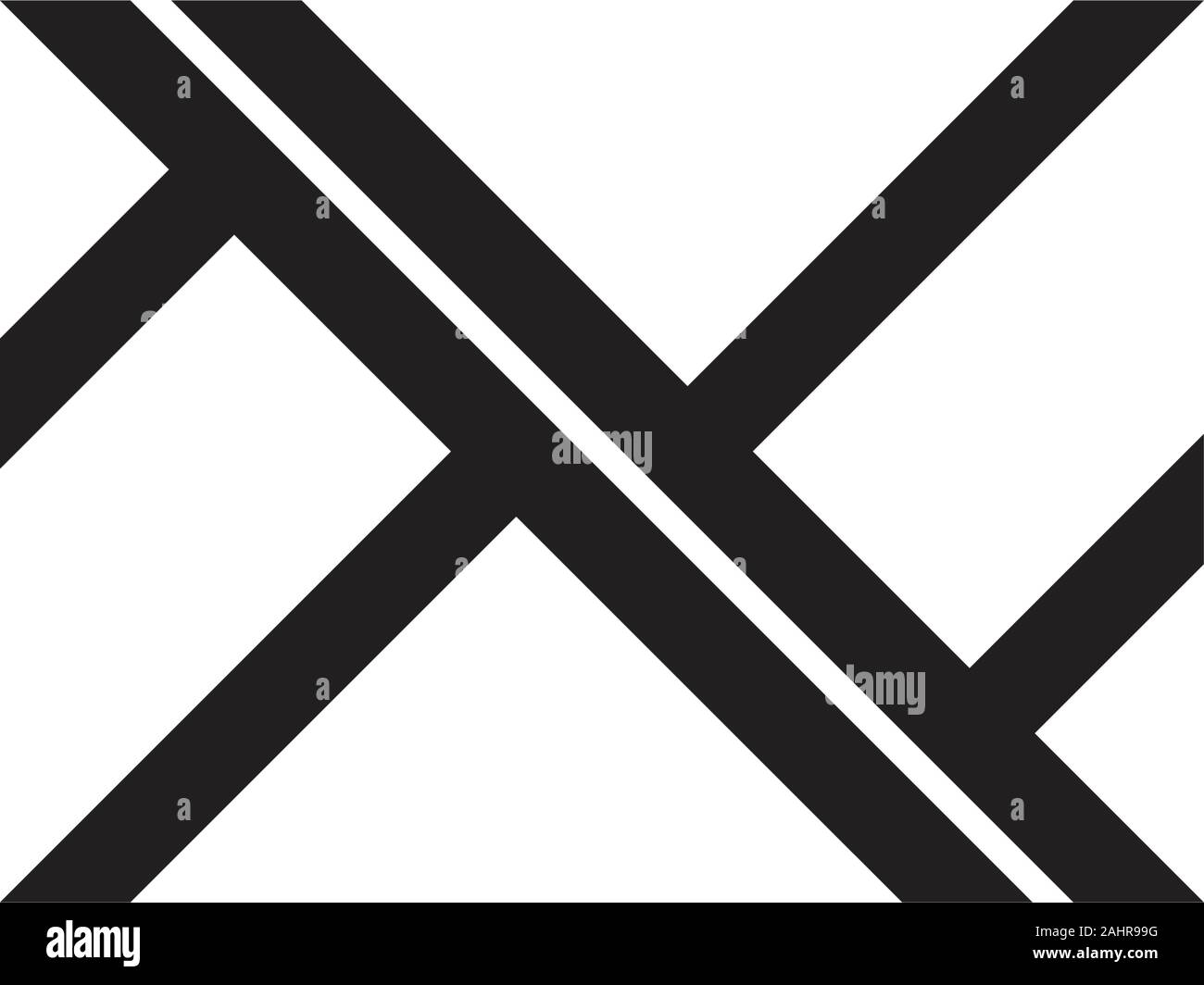letter xf linked geometric line logo vector Stock Vector Image & Art ...