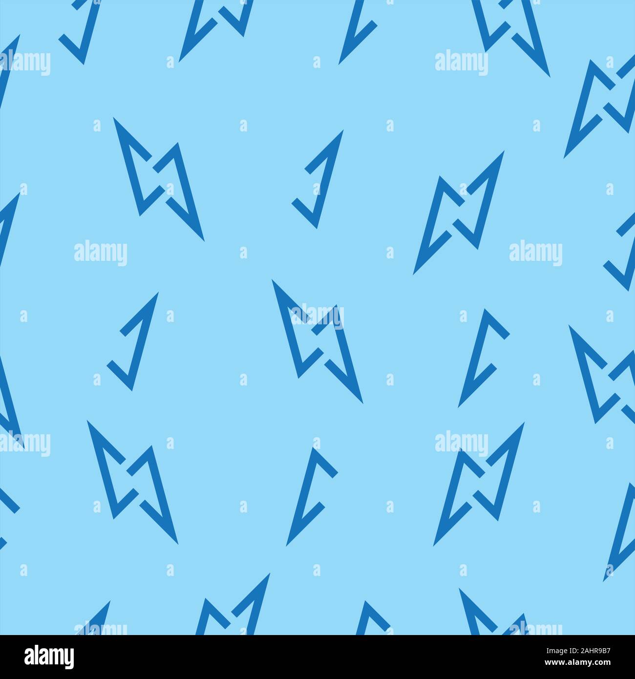 letter n thunder shape seamless background vector Stock Vector