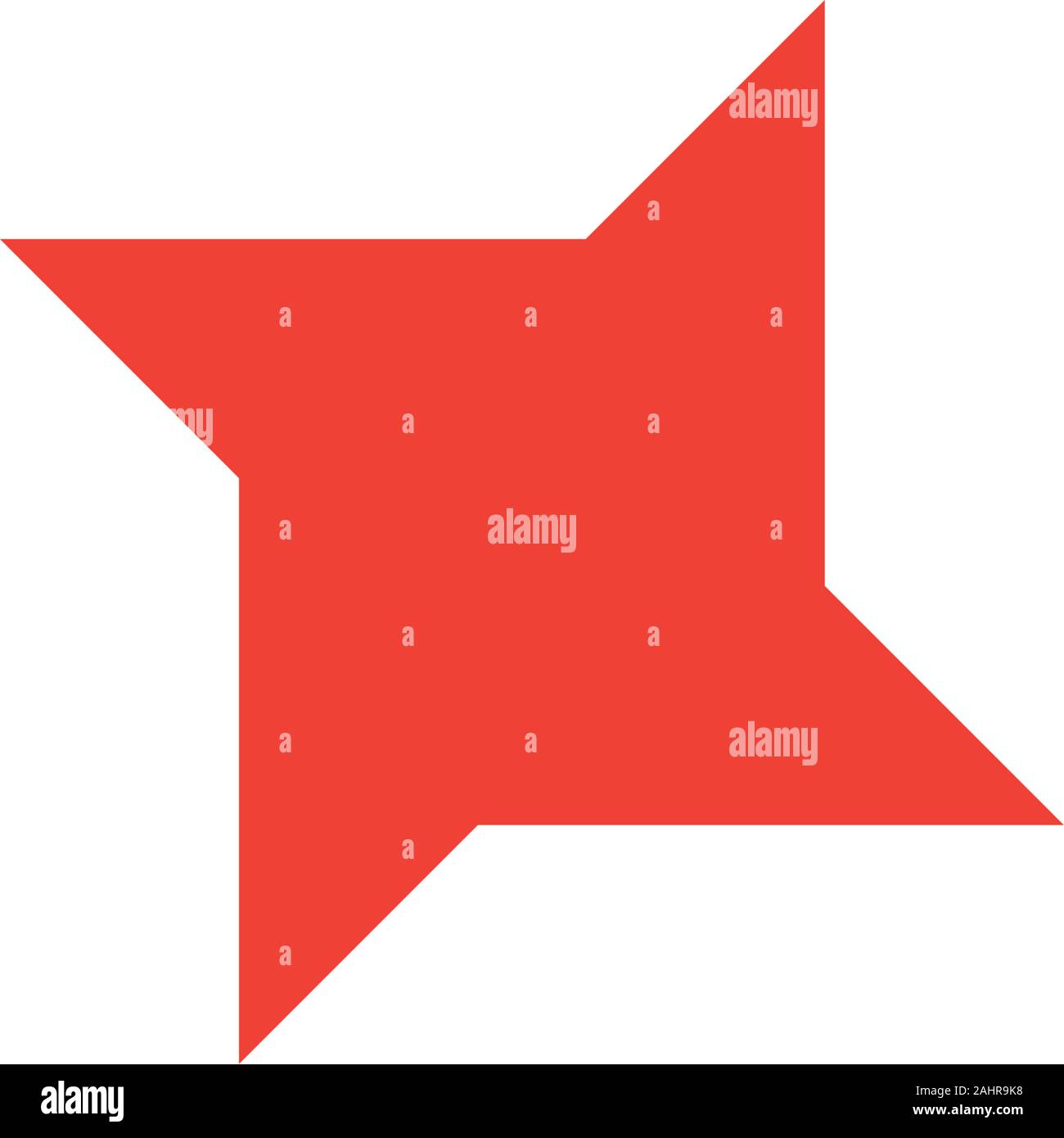simple geometric star shape simple logo vector Stock Vector