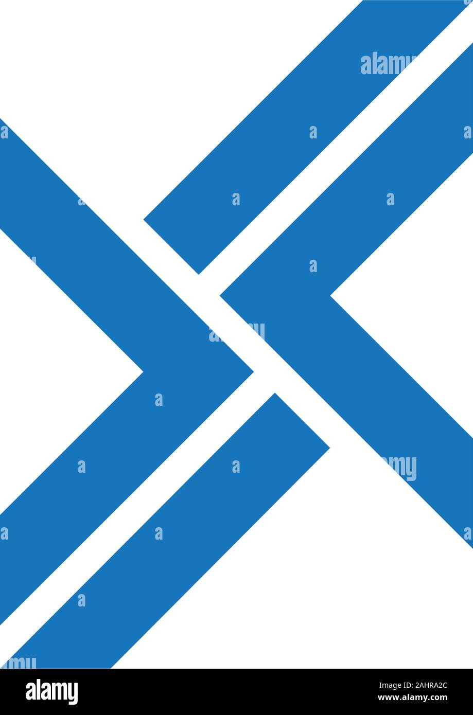 letter df stripes geometric line logo vector Stock Vector